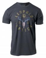 LEU AMERICAN WHITETAIL TEE MD CHARCOAL - 179141