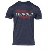 LEU AMERICAN ORIGINAL TEE 2X NAVY HEATHER - 180439 LEU AMERICAN ORIGINAL TEE 2X NAVY HEATHER - 180439