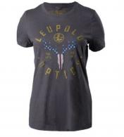 LEU AMERICAN WHITETAIL TEE XL WOMENS GREY - 179152