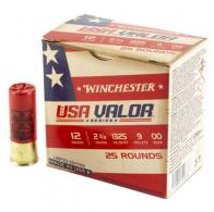 Winchester USA Valor Buckshot 12 Gauge Ammo 2-3/4" 00-buck 25 Round Box - USA1200VP Winchester USA Valor Buckshot 12 Gauge Ammo 2-3/4" 00-buck 25 Round Box - USA1200VP