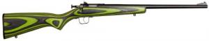 Keystone Crickett .22 LR Bolt Action Rifle Black/Green Laminate Stock - KSA2231 Keystone Crickett .22 LR Bolt Action Rifle Black/Green Laminate Stock - KSA2231