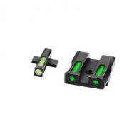 Hi-Viz LiteWave H3 Set Springfield XD/XD-M/XD-S/XD-E Green/Orange Outline Tritium Handgun Sight - XDN521 Hi-Viz LiteWave H3 Set Springfield XD/XD-M/XD-S/XD-E Green/Orange Outline Tritium Handgun Sight - XDN521