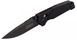 Elite Tactical Readiness 3.50" Folding Drop Point Plain Black - ETA001BKCS