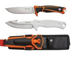 Elk Ridge Trek Interchangeable Blades 4.50" Fixed Gut Hook/Drop Point - ERTKFIX001CS