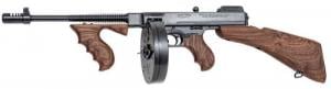 Thompson T1100D 1927A-1 Deluxe Carbine .45 ACP 18" 20+1 (Stick), 100+1 (Drum) Blued American Walnut Stock Wood Grip Right Hand - T1100D Thompson T1100D 1927A-1 Deluxe Carbine .45 ACP 18" 20+1 (Stick), 100+1 (Drum) Blued American Walnut Stock Wood Grip Right Hand - T1100D
