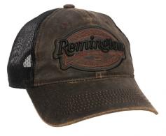 Outdoor Cap RM17A Remington Cap Cotton Black/Brown Unstructured OSFA - 684 Outdoor Cap RM17A Remington Cap Cotton Black/Brown Unstructured OSFA - 684