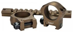 Warne Mountain Tech Rifle Fixed 1" Diameter Medium Height Burnt Bronze Cerakote - 7201BB