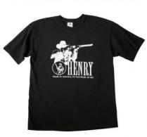 Henry Cowboy T-Shirt Black Short Sleeve Medium - 1138