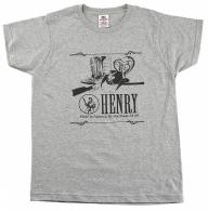 Henry HTS017S Heart Women's Dark Ash Cotton Short Sleeve Small