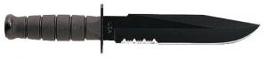 Kabar Fixed Knife w/Partially Serrated Edge & Kraton Handle - 1271 Kabar Fixed Knife w/Partially Serrated Edge & Kraton Handle - 1271
