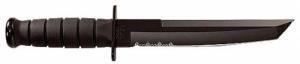 Kabar Tanto Fixed Blade Knife w/Serrated Edge & Sheath - 1245 Kabar Tanto Fixed Blade Knife w/Serrated Edge & Sheath - 1245