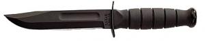 Kabar Knife w/Fixed Clip Point Blade & Leather Sheath