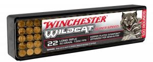 Winchester Ammo Wildcat Super Speed .22 LR 40 gr Hollow Point (HP) 100 Bx/ 20 Cs - WW22LRSSD Winchester Ammo Wildcat Super Speed .22 LR 40 gr Hollow Point (HP) 100 Bx/ 20 Cs - WW22LRSSD