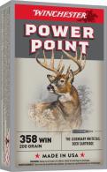 Winchester Ammo X3582 Super X 358 Win 200 gr 2490 fps Power-Point (PP) 20 Bx/10 Cs - 12