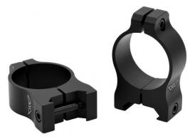 Warne Vapor Scope Ring Set Maxima/Weaver/Picatinny Medium Fixed 30mm Black Anodized Aluminum - V414M