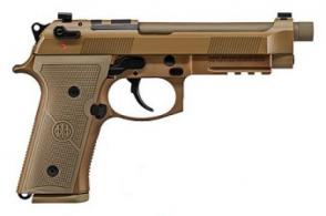 Beretta USA M9A4 9mm 5.10" 15+1 Flat Dark Earth Polymer Grip Flat Dark Earth Optics Ready Steel Slide - JS92M9A4M15