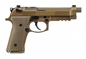 Beretta M9A4 Centurion 9mm, 4.8" Threaded Barrel, Flat Dark Earth, 10 Rounds - JS92QM9A4G Beretta M9A4 Centurion 9mm, 4.8" Threaded Barrel, Flat Dark Earth, 10 Rounds - JS92QM9A4G