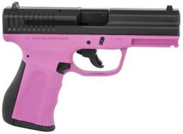 FMK 9C1 G2 9mm Luger 4" 10+1 Black Carbon Steel Slide Cold Hammer Forged Barrel Pink Frame with Black Interchangeab - G9C1G2PKSSCM
