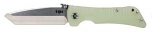 Diamondback Knifeworks SG02050009 Bad Monkey 4" Folding Tanto Plain Satin 14C28N Steel Blade/ Jade Ghost Green G10 Handle Includ - SG02050009 Diamondback Knifeworks SG02050009 Bad Monkey 4" Folding Tanto Plain Satin 14C28N Steel Blade/ Jade Ghost Green G10 Handle Includ - SG02050009