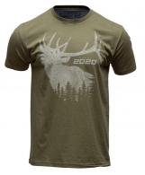 Springfield Armory 2020 Elk Mens T-Shirt Military Green Short Sleeve Large - GEP8605L