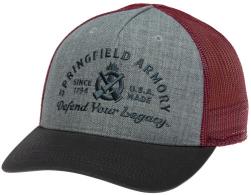 Springfield Armory GEP2381 Defend Your Legacy Brewery Hat Gray/Graphite/Maroon Adjustable Snapback OSFA Structured - 197