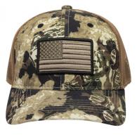 Outdoor Cap USA-170 USA Flag Veil Whitetail/Brown Adjustable Snapback OSFA Structured - 684