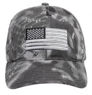 Outdoor Cap 120159-3-3 USA Flag Kryptek Raid Hook & Loop OSFA Unstructured