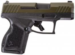 Taurus GX4 Micro-Compact Black/Green 9mm Pistol - 1GX4M93B