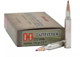 Hornady Outfitter 270 Win Ammo 130gr CX OTF 20 rd. - 805294 Hornady Outfitter 270 Win Ammo 130gr CX OTF 20 rd. - 805294