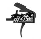 Timney Triggers Competition Trigger 75th Anniversary AR-15 Single-Stage Curved 3 lbs Pull Weight Steel Internals with - 667S-75TH