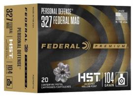 Federal Premium Personal Defense 327 Federal Mag 104 gr Jacketed Hollow Point (JHP) 20 Bx/ 10 Cs