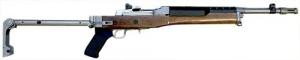 Samson A-TM Folding Stock Stainless Steel & Walnut Finish with Black Polymer Grip for Ruger Mini-14, Ruger Mini-30 - 10-00001-00 Samson A-TM Folding Stock Stainless Steel & Walnut Finish with Black Polymer Grip for Ruger Mini-14, Ruger Mini-30 - 10-00001-00