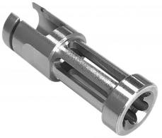 Samson Flash Hider Natural Stainless Steel with 2.50" OAL & .860" Diameter for Ruger 10/22 - 04-06062-00