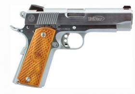 Tristar Arms American Classic Commander 1911 9mm, 4.25" Barrel, Chrome/Wood, 9 Rounds - 85625 Tristar Arms American Classic Commander 1911 9mm, 4.25" Barrel, Chrome/Wood, 9 Rounds - 85625