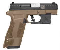 Diamondback DBAM29 Sub-Compact 9mm Luger 3.50" 17+1 Flat Dark Earth Black Nitride W/ Viridian Laser and Holster - DB0301P061
