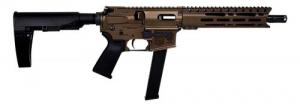 Diamondback DB9R 9mm Luger 10" 32+1 Midnight Bronze Cerakote Black Magpul MOE Grip Gearhead Works Tailhook Mod2 Brace