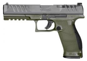 Walther Arms PDP Optic Ready 9mm, 5" Barrel, Green/Black, 18 Rounds - 2858398