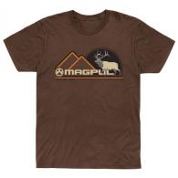 Magpul Wapiti Brown Heather Short Sleeve Small - MAG1234-203-S