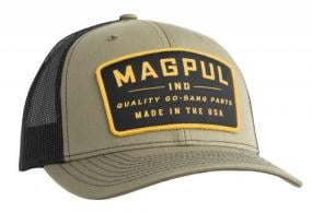 Magpul Go Bang Trucker Hat OD Green/Black Adjustable Snapback OSFA Structured - MAG1102-314 Magpul Go Bang Trucker Hat OD Green/Black Adjustable Snapback OSFA Structured - MAG1102-314