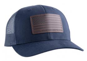 Magpul MAG1212-410 Standard Trucker Hat Navy Adjustable Snapback OSFA Structured Leather Patch - 950