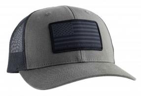 Magpul Standard Charcoal/Black Adjustable Snapback OSFA Structured Woven American Flag Patch - MAG1215-014 Magpul Standard Charcoal/Black Adjustable Snapback OSFA Structured Woven American Flag Patch - MAG1215-014