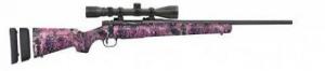 Mossberg & Sons Patriot Youth Super Bantam Scoped Combo 243 Win 5+1 Cap 20" Matte Blued Barrel Muddy Girl Wild Fixed with - 28142