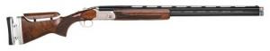 Mossberg & Sons Gold Reserve 12 GA 30" 2rd 3" Polished Silver w/ Scroll & Inlay Engraved Rec Satin Black Walnut Fixed - 75474