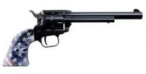 Heritage Manufacturing Mfg Rough Rider .22 LR 6rd 6.50 Overall Black Steel with USA Flag Wood Grip Heritage Manufacturing Mfg Rough Rider .22 LR 6rd 6.50 Overall Black Steel with USA Flag Wood Grip