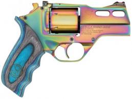 Chiappa Firearms Rhino Nebula 357 Mag 6rd 3" Rainbow PVD Steel Barrel & Cylinder Rainbow PVD Aluminum Frame with Blue Lamin - 340319