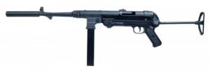 BLS SUPPLY Mauser Rimfire 440.00.09CA MP-40 Carbine 22 LR 16.30" 10+1 Overall Black Underfolding Stock with Faux Suppressor Adju