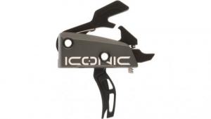 Rise Armament Iconic Two-Stage Curved Trigger with 2 lbs Draw Weight & Graphite Gray Finish for AR-15,AR-10