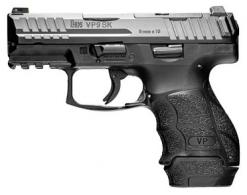 HK VP9SK Subcompact 9mm Luger 3.39" (2) 10+1, 13+1 Black Steel Slide with Optics Cut Interchangeable Backstrap Grip Nig - 81000652