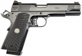 Wilson Combat CQB 9mm Luger 5" 8+1 Stainless Match Grade Barrel Black Carbon Steel Slide with Front Serrations Black G10