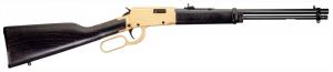 Rossi Rio Bravo 22 LR 18" 15+1 Polished Black Barrel Gold Finish Receiver Hardwood Stock - RL22181WDGLD2 Rossi Rio Bravo 22 LR 18" 15+1 Polished Black Barrel Gold Finish Receiver Hardwood Stock - RL22181WDGLD2